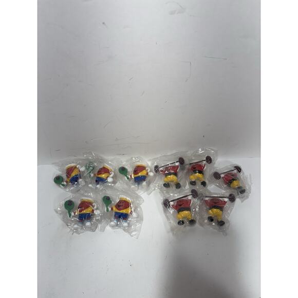 VINTAGE LOT OF 10 KOOL-AID MAN COLLECTIBLE MINI FIGURES TENNIS & WEIGHTLIFTING - Picture 1 of 11